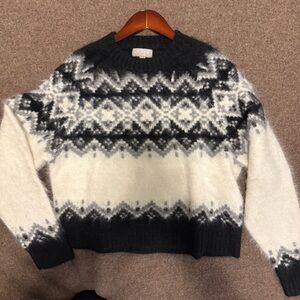 J. Crew Brushed Cashmere Fair Isle Women's Sweater XS